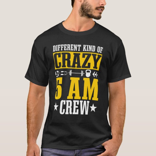 Camiseta Oferta de gimnasio Squad 5am Crew Gym (Anverso)