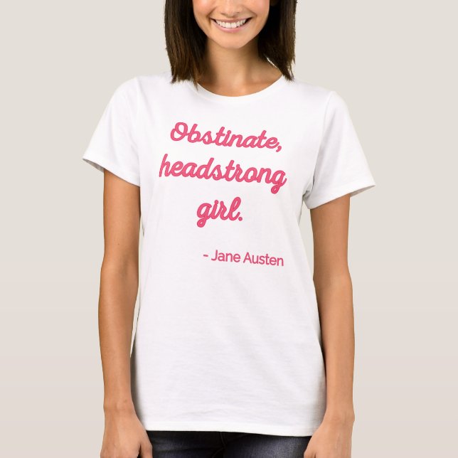Camiseta Oferta de Orgullo y Prejuicio II - Estilo Cuto (Anverso)