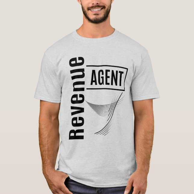 Camiseta Oferta de título de trabajo de agente de ingresos (Anverso)