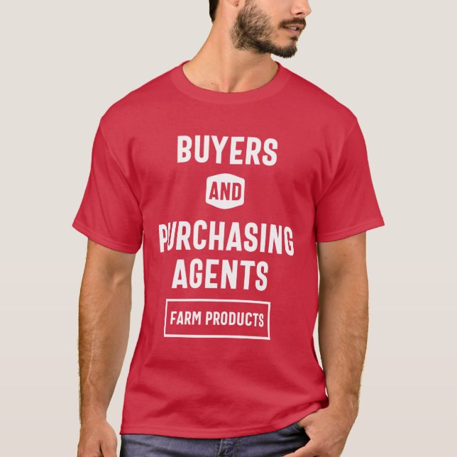 Camiseta Oferta de títulos de trabajo para compradores y ag (Anverso)