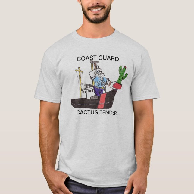 Camiseta Oferta del cactus del guardacostas (Anverso)