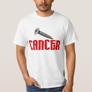 Camiseta OFERTA ESPECIAL del cáncer $12,95 del tornillo