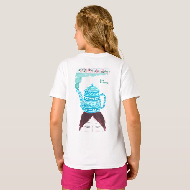 Camiseta Oferta motivacional, Ilustracion original único (Reverso completo)