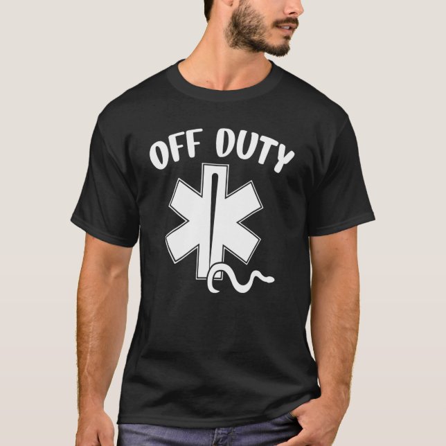 Camiseta Off Duty Paramedic Emt First Responder (Anverso)