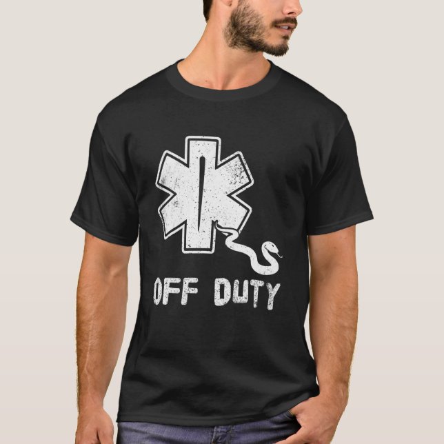 Camiseta Off Duty Retro EMT Paramedic Medic Emergency First (Anverso)