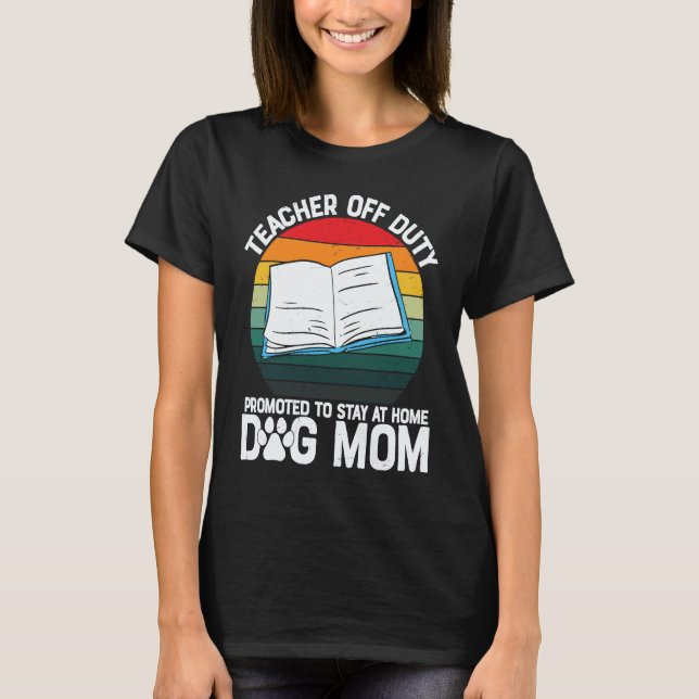 Camiseta Off Duty Teacher School Grade Work  Graphic Plus S (Anverso)