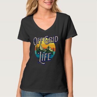 CAMISETA OFF GRID LIFE - MOUNTAINS STREAM FOREST