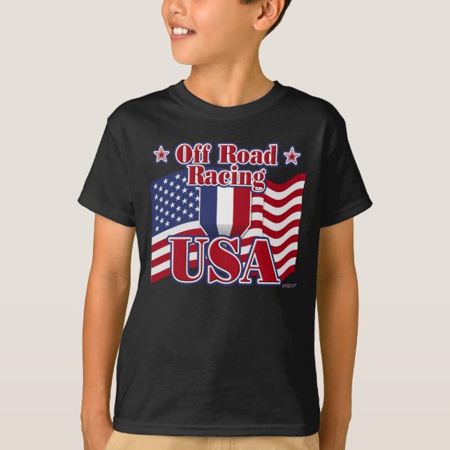 Camiseta Off Road Carreras USA (Anverso)