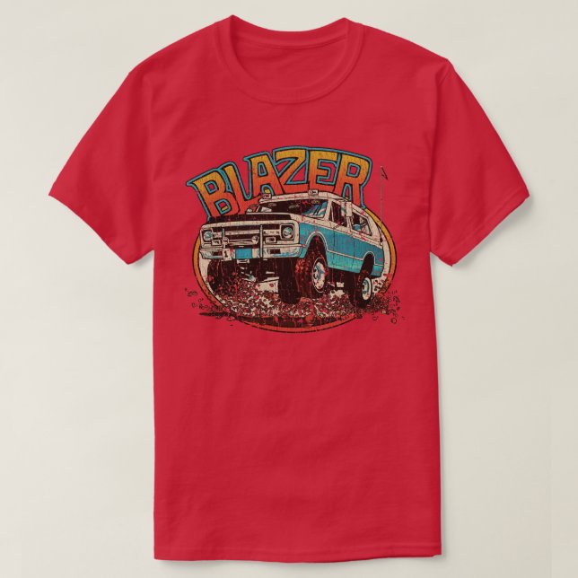 Camiseta Off Road K5 Blazer 4x4 1971 (Diseño del anverso)
