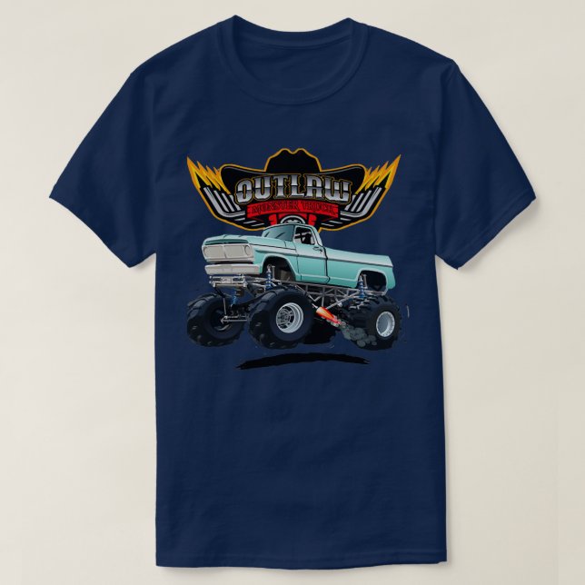 Camiseta Off Road Outlaw Dirt Monster Truck (Diseño del anverso)