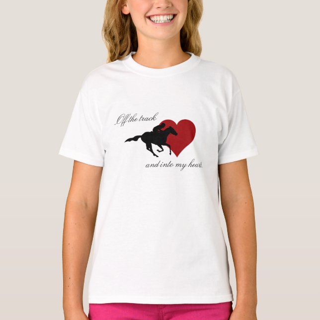 Camiseta Off the Track Juniors Ringer Tee (Anverso)
