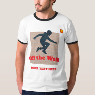 Camiseta "Off The Wall" con nombre personalizable
