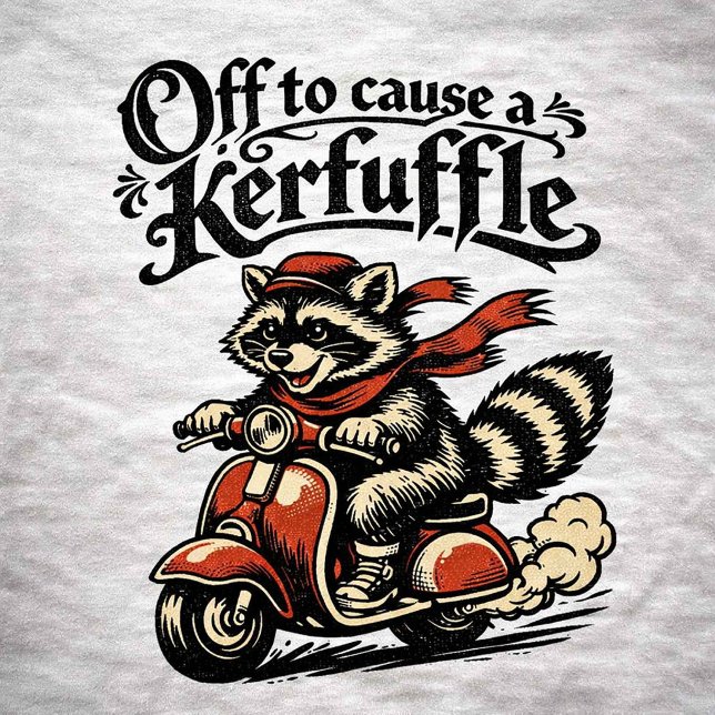 Camiseta Off to cause a kerfuffle (Subido por el creador)