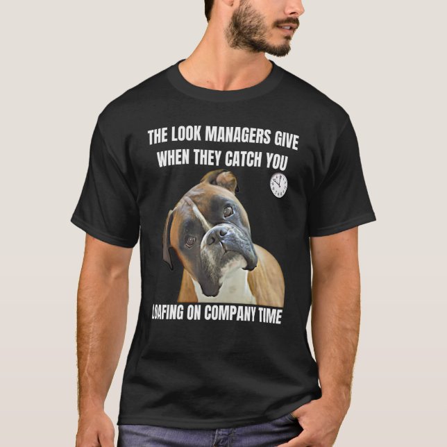Camiseta Office Dog Employee Social Loafing Job  Manager (Anverso)