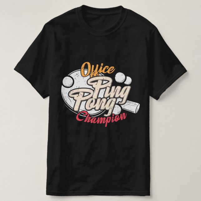 Camiseta Office Ping Pong Champion  (Diseño del anverso)
