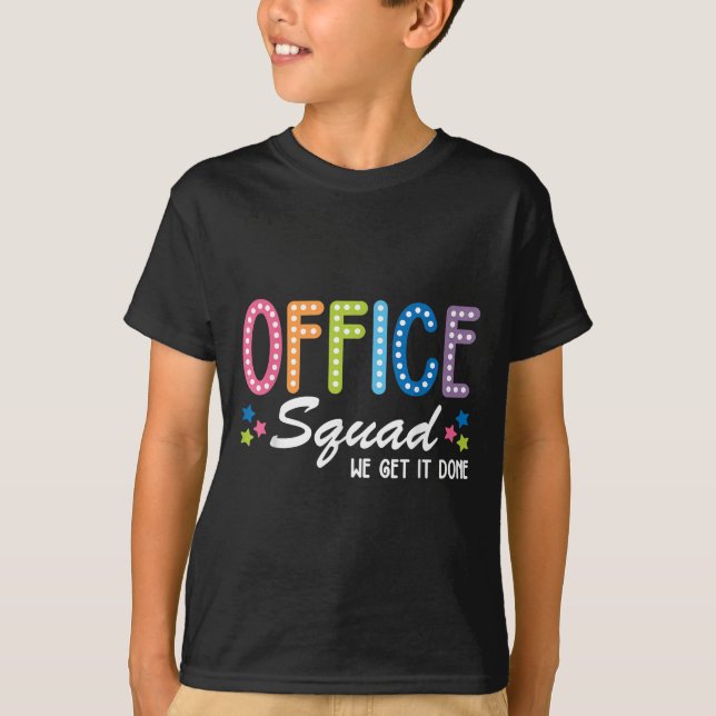 Camiseta Office Squad Lo Hacemos De Vuelta A La Escuela Hap (Anverso)
