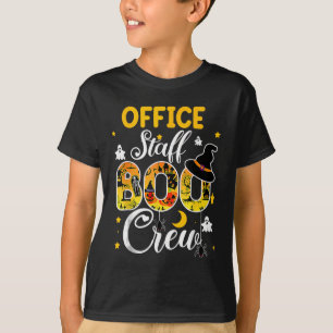 Camiseta Office Staff Boo Crew Funny Halloween Mateo Cos