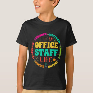 Camiseta Office Staff Life - Front Office Squad School Secr