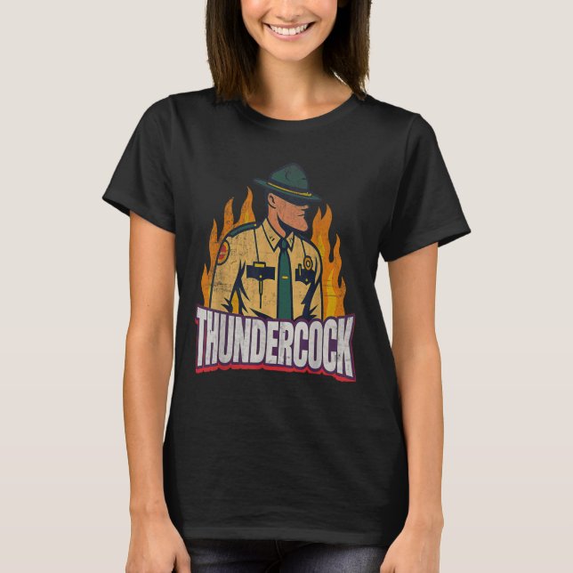 Camiseta Officer Sergeant Cius Thunder Bodycam Funny Meme  (Anverso)