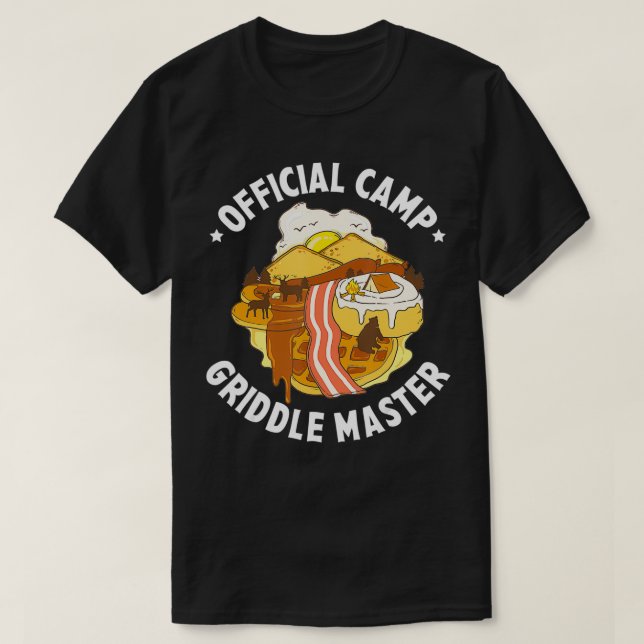 Camiseta Official Camp Griddle Master Breakfast Food Campin (Diseño del anverso)