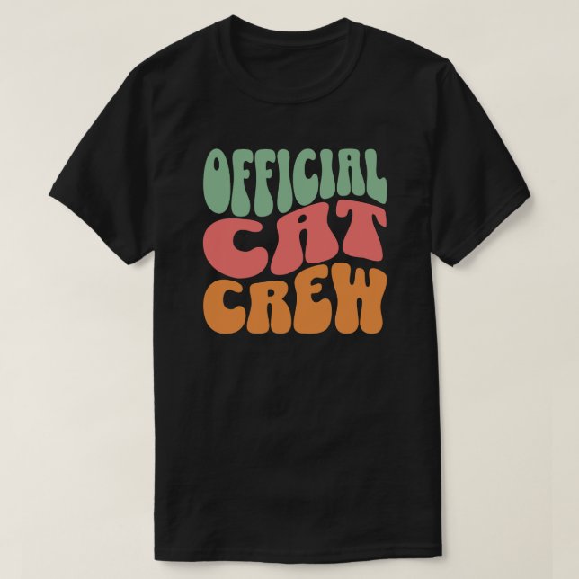 Camiseta Official Cat Crew Funny Cat Lover (Diseño del anverso)