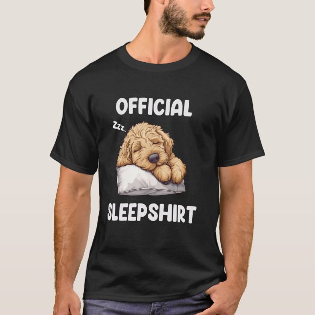 Camiseta Official Doodle Sleepshirt Goldendoodle Dog Lover  (Anverso)
