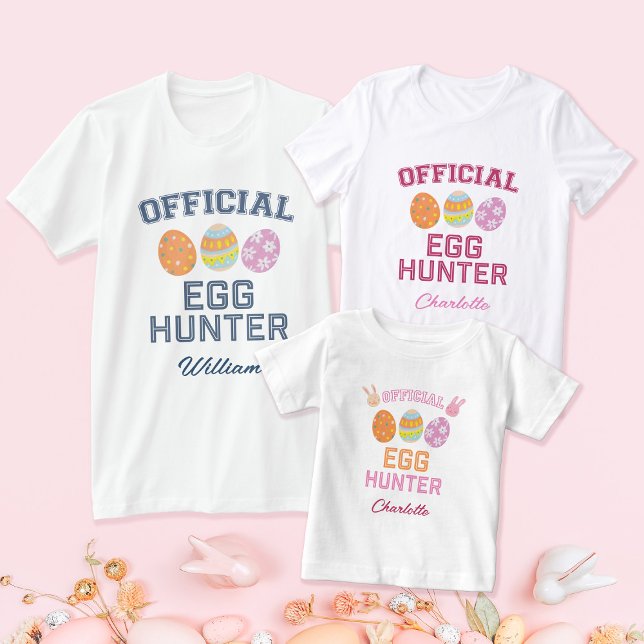Camiseta Official Egg Hunter Custom Name Easter Men (Subido por el creador)