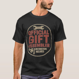 Camiseta Official Gift Assembler Funny Dad Christmas Shirt