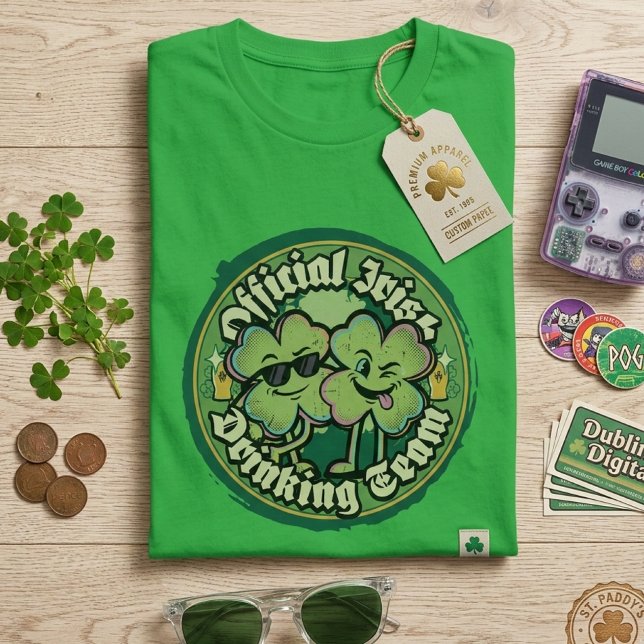Camiseta Official Irish Drinking Team Funny St Patricks Day (Subido por el creador)