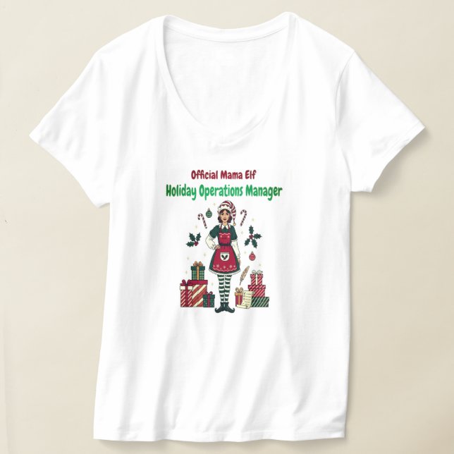 Camiseta Official Mama Elf – Holiday Operations Manager (Distribución )