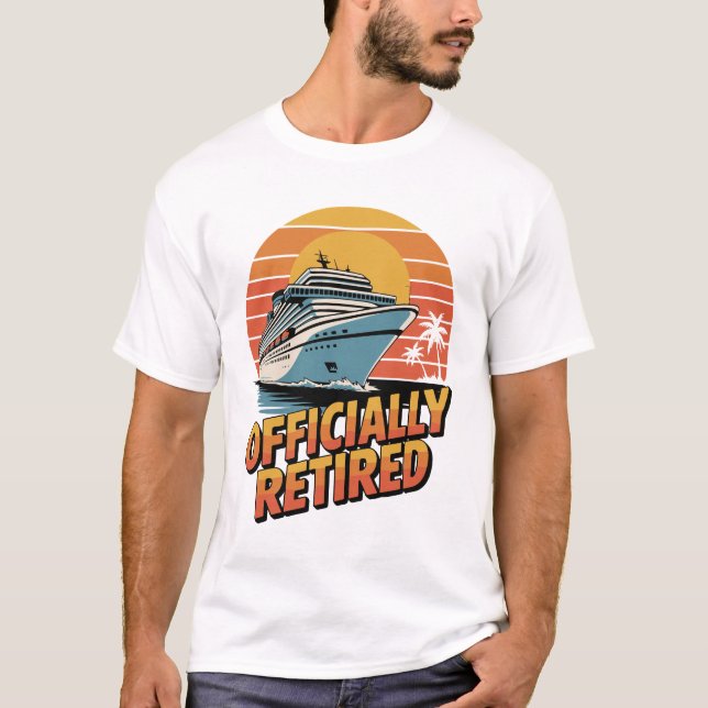 Camiseta Officially Retired Cruise Sunset (Anverso)