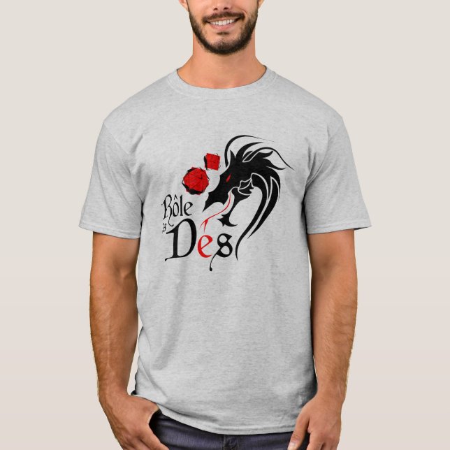 Camiseta Officiel de Chandail - les Dés de Rôle - (Anverso)