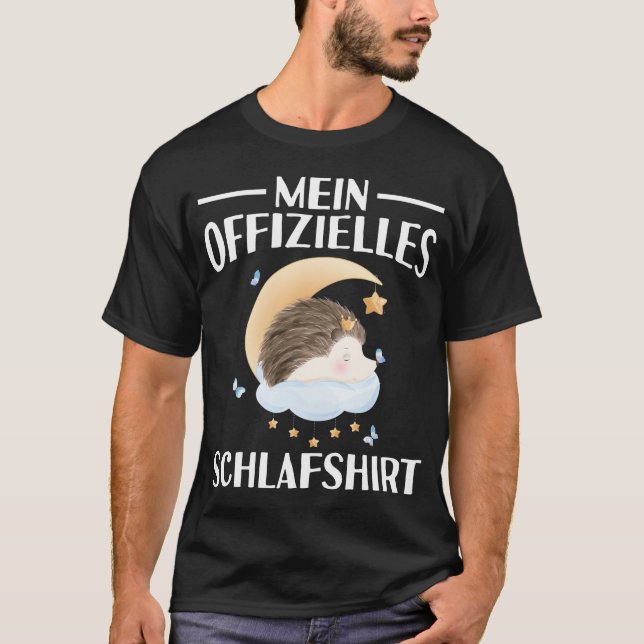 Camiseta Offizielles Schlafshirt Nachthemd Schlafanzug Igel (Anverso)