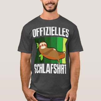 Camiseta Offizielles Schlafshirt Schlafanzug Faultier
