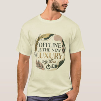 Camiseta Offline Es La Nueva Estética Botánica De Lujo Cami