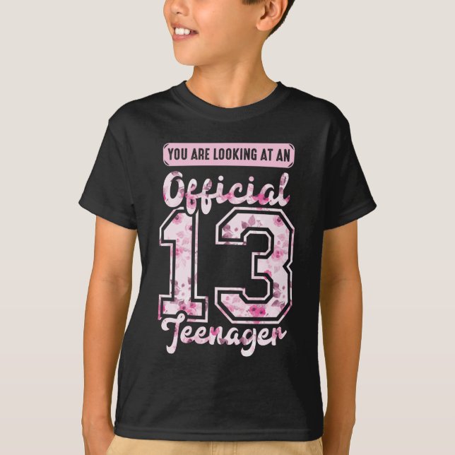 Camiseta Oficial 13 Adolescente de 13 años (Anverso)
