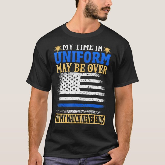 Camiseta Oficial adjunto de policía retirado (Anverso)