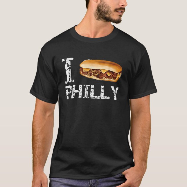 Camiseta Oficial Amo las Camisas Philly Cheesesteak (Anverso)