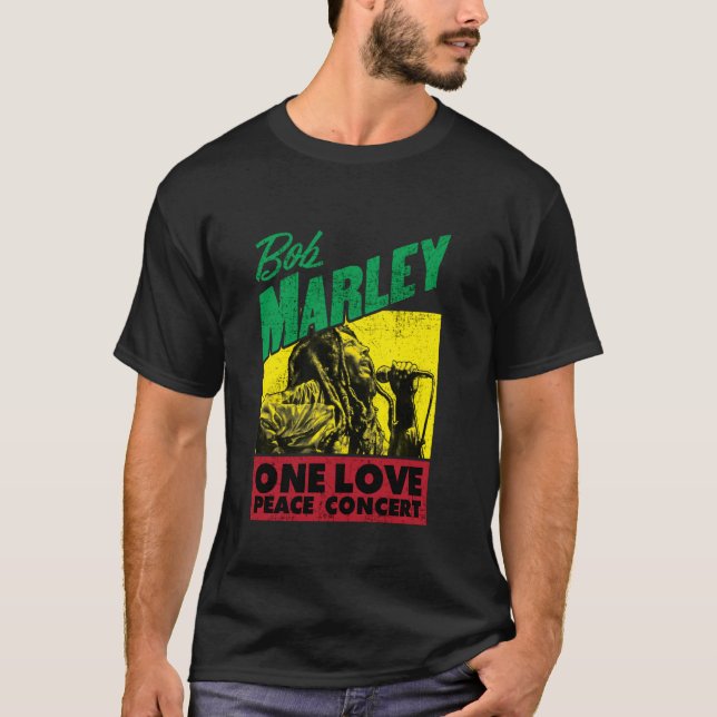 Camiseta Oficial Bob Marley One Love Peace Concert (Anverso)