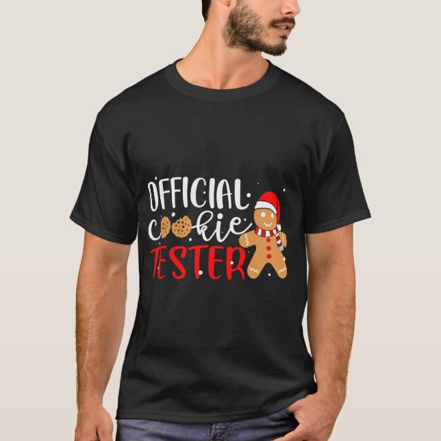 Camiseta Oficial Cookie Tester Gingerbread Man Navidades P (Anverso)