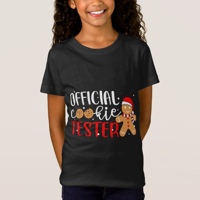 Camiseta Oficial Cookie Tester Gingerbread Man Navidades P (Anverso)