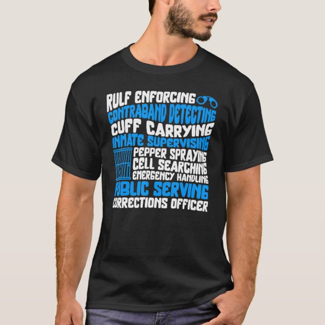 Camiseta Oficial Correccional Rulf Aplicando Cuffs Ret (Anverso)