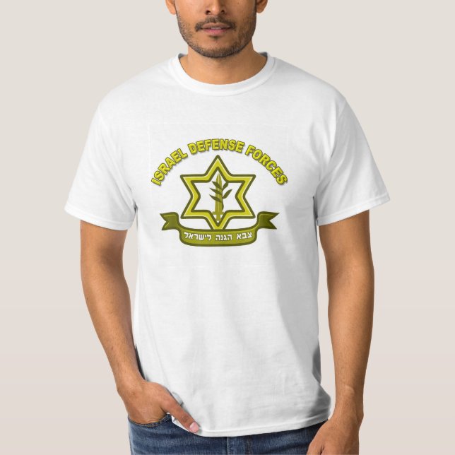 Camiseta Oficial das Forças de Defesa de Israel (Anverso)