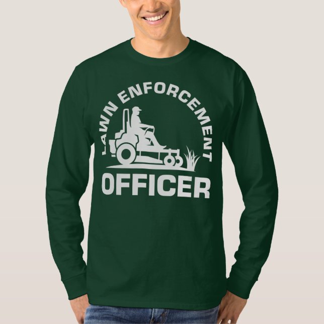 Camiseta Oficial de aplicación de la ley Landscaper Lawnmow (Anverso)