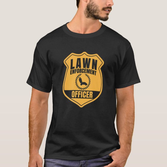 Camiseta Oficial de aplicación de la ley Lawn Mower Pun Gar (Anverso)