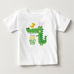 Camiseta oficial de bebé dinosaurio lindo cazador 