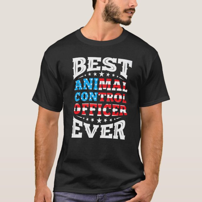 Camiseta Oficial De Control Animal 4 De Julio Eeuu Amer (Anverso)