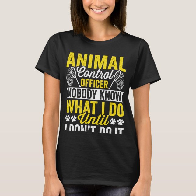 Camiseta Oficial de control de animales Catcher 1 (Anverso)