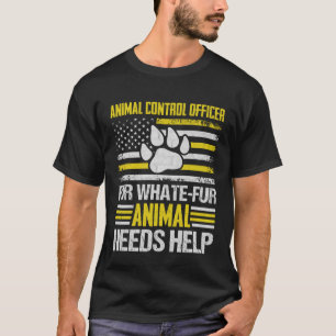 Camiseta Oficial de Control de Animales Cazador de Animale