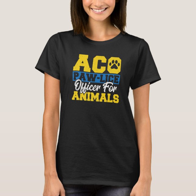 Camiseta Oficial De Control De Animales Para Un Rescate Mas (Anverso)